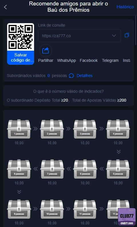 club77 - premium aplicativo premium - Bônus pelo App